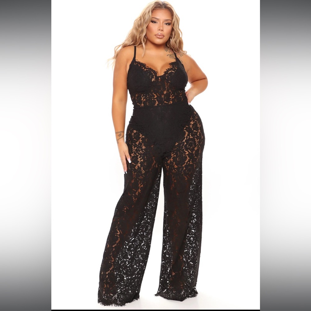 Black lace jumpsuit